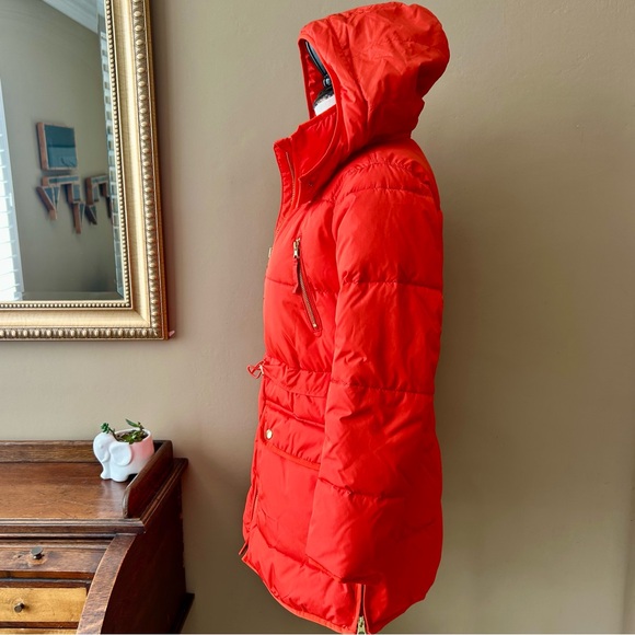 J Crew Chateau Puffer Jacket Primaloft Signature Parka Winter Coat Red Size XSP - Picture 7 of 16